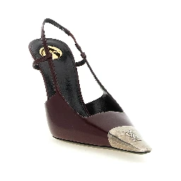 Bordeaux Lamb Leather High Heel Pumps