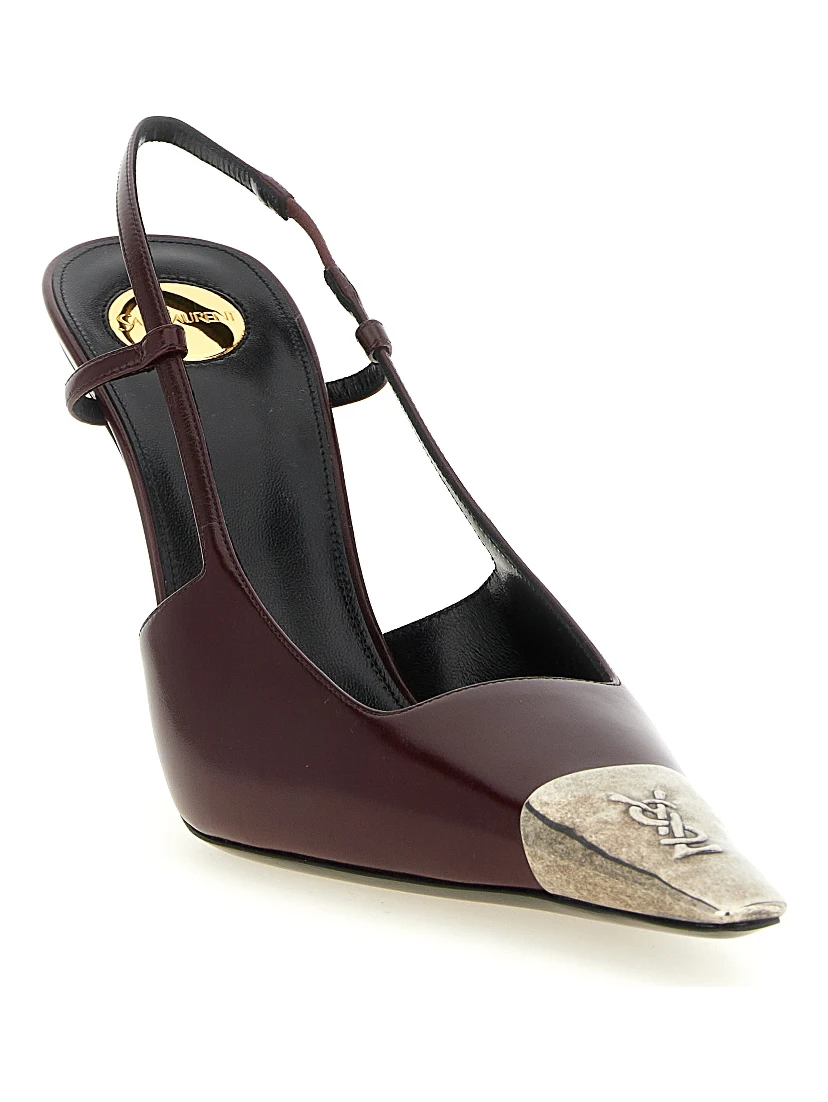Bordeaux Lamb Leather High Heel Pumps