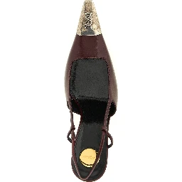 Bordeaux Lamb Leather High Heel Pumps