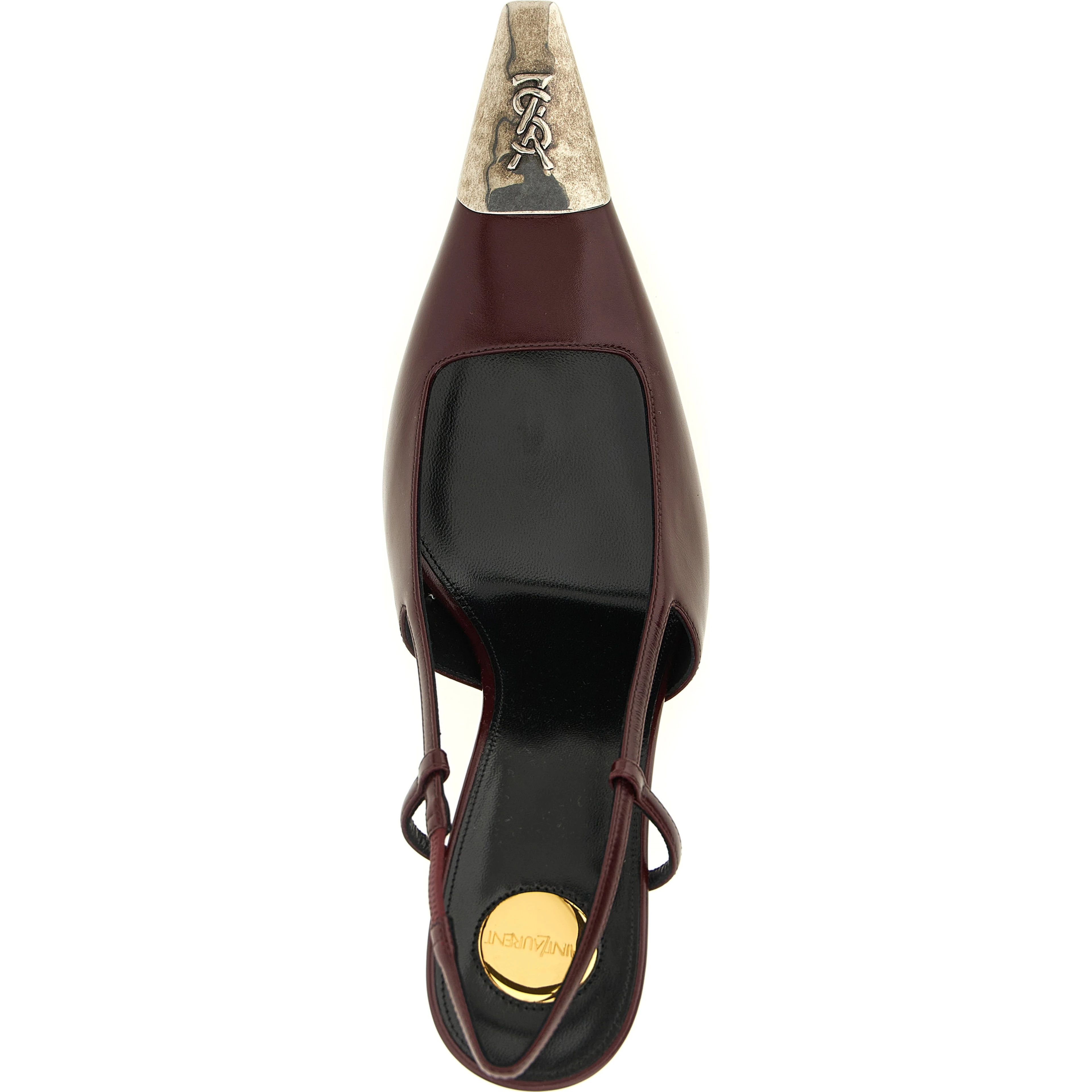 Bordeaux Lamb Leather High Heel Pumps