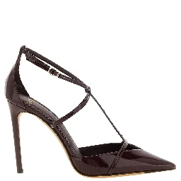 Bordeaux Calfskin High Heel Pumps