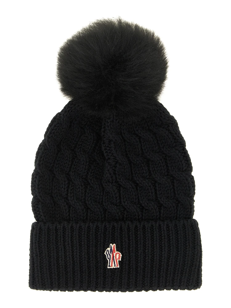 Black Virgin Wool Beanie