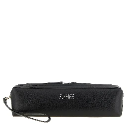 Black Cowhide Clutch Bag