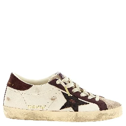 Bordeaux Leather Low Top Sneakers