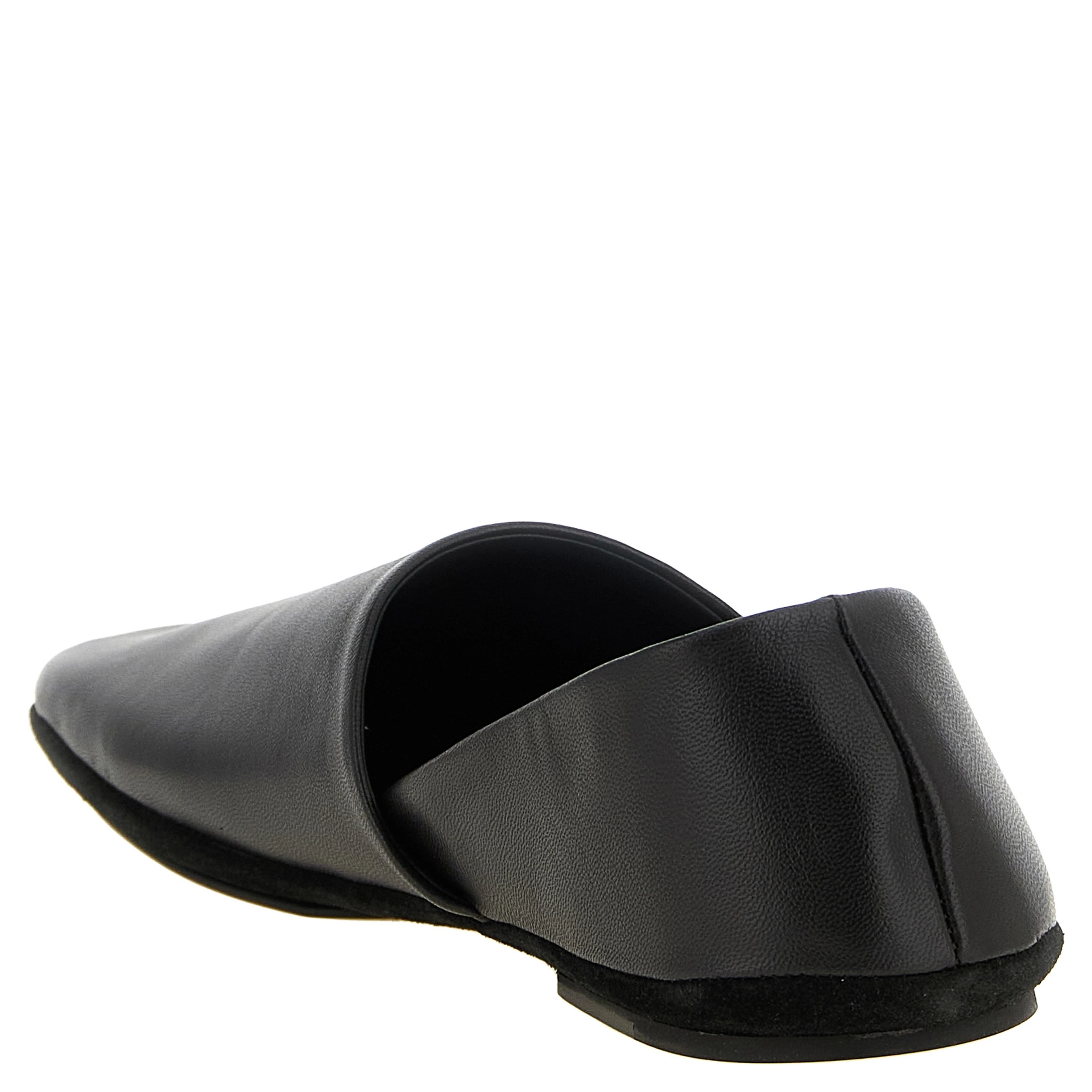 Black Lamb Leather Slip-On Loafers