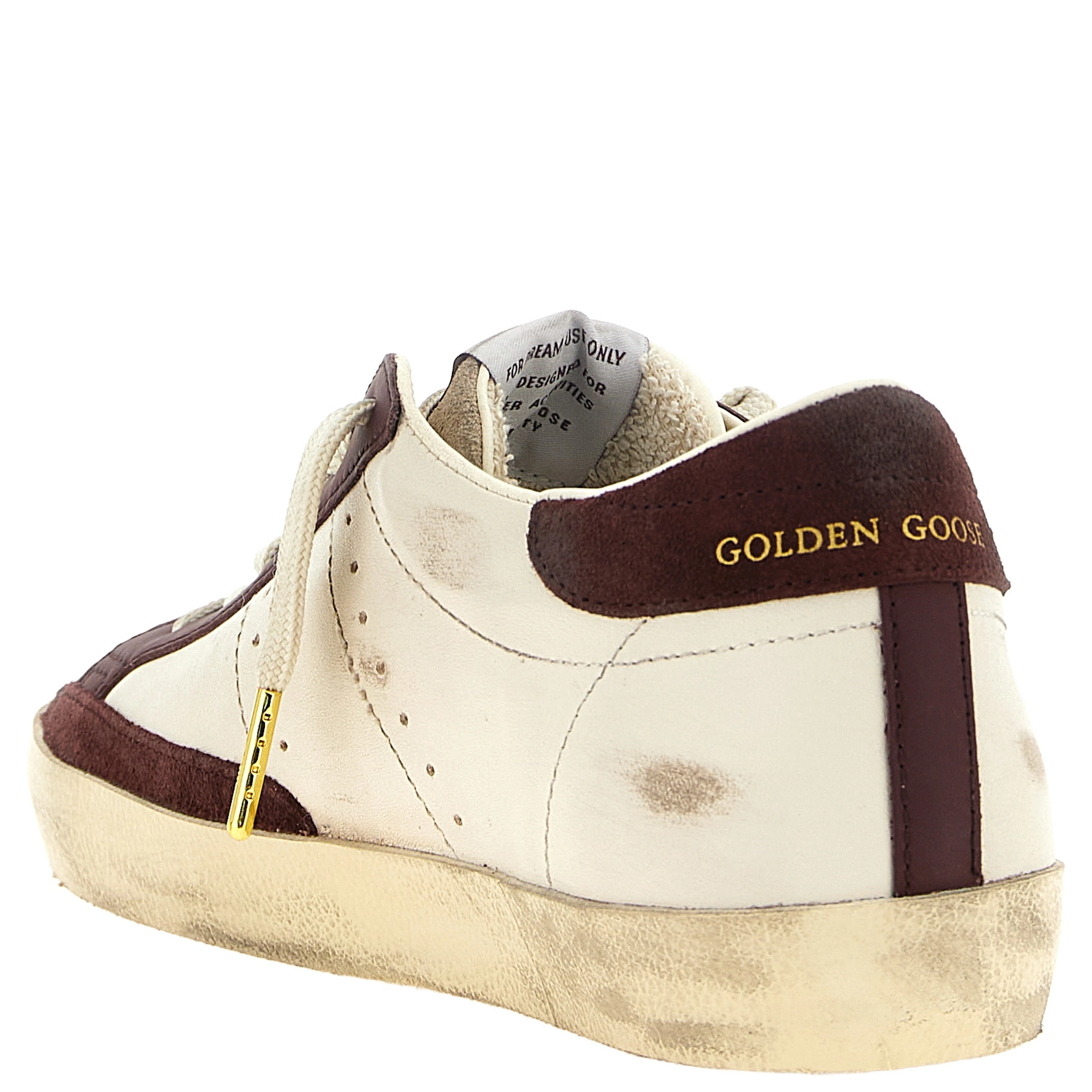 Bordeaux Leather Low Top Sneakers