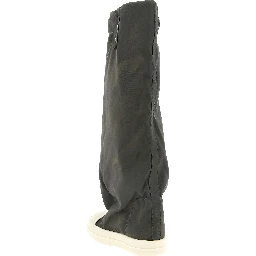 Gray Nylon Over The Knee