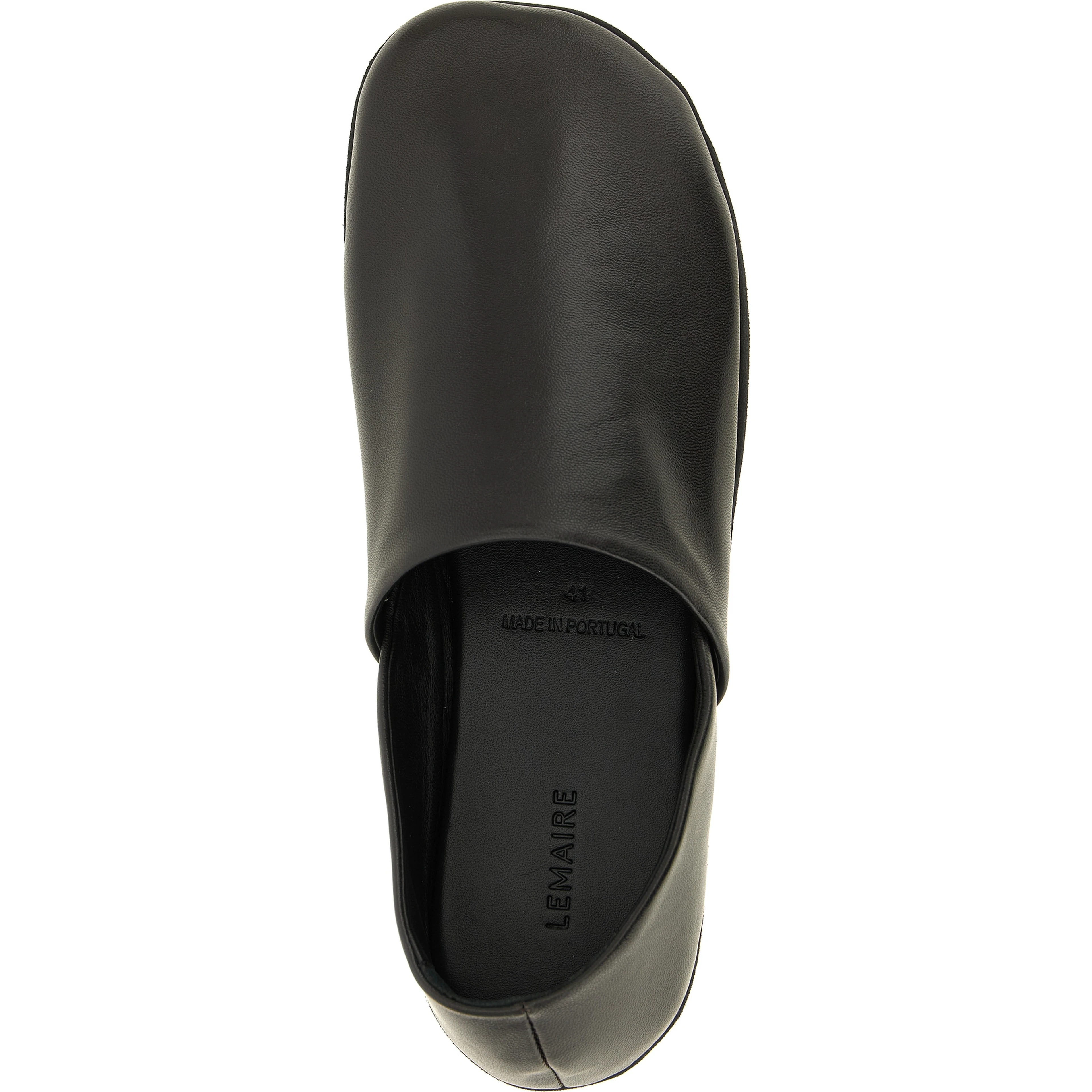 Black Lamb Leather Slip-On Loafers