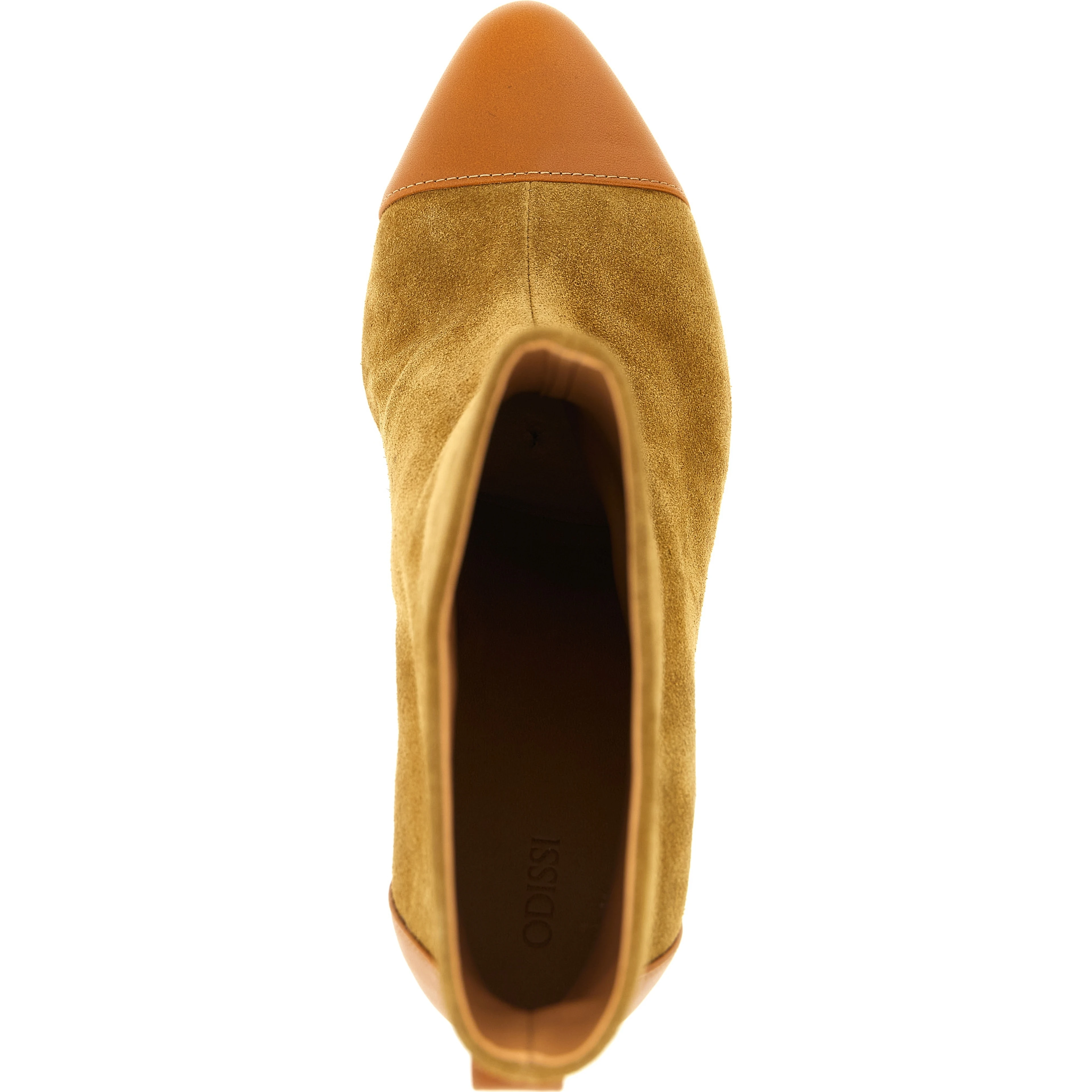 Beige Calfskin Ankle Boots