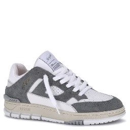 Gray Calf Leather Bos Taurus Athletic Sneakers