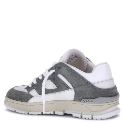 Gray Calf Leather Bos Taurus Athletic Sneakers