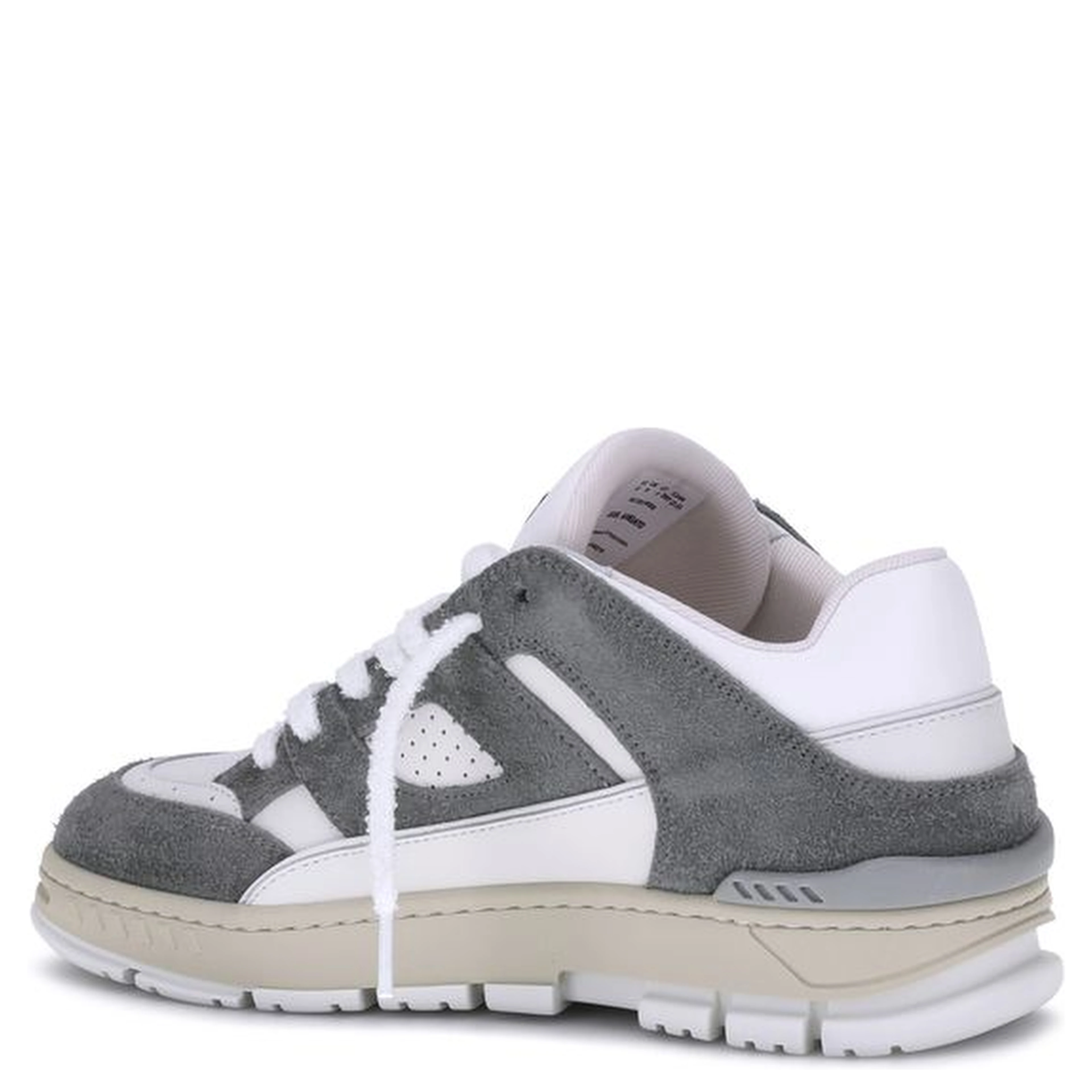 Gray Calf Leather Bos Taurus Athletic Sneakers