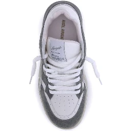 Gray Calf Leather Bos Taurus Athletic Sneakers