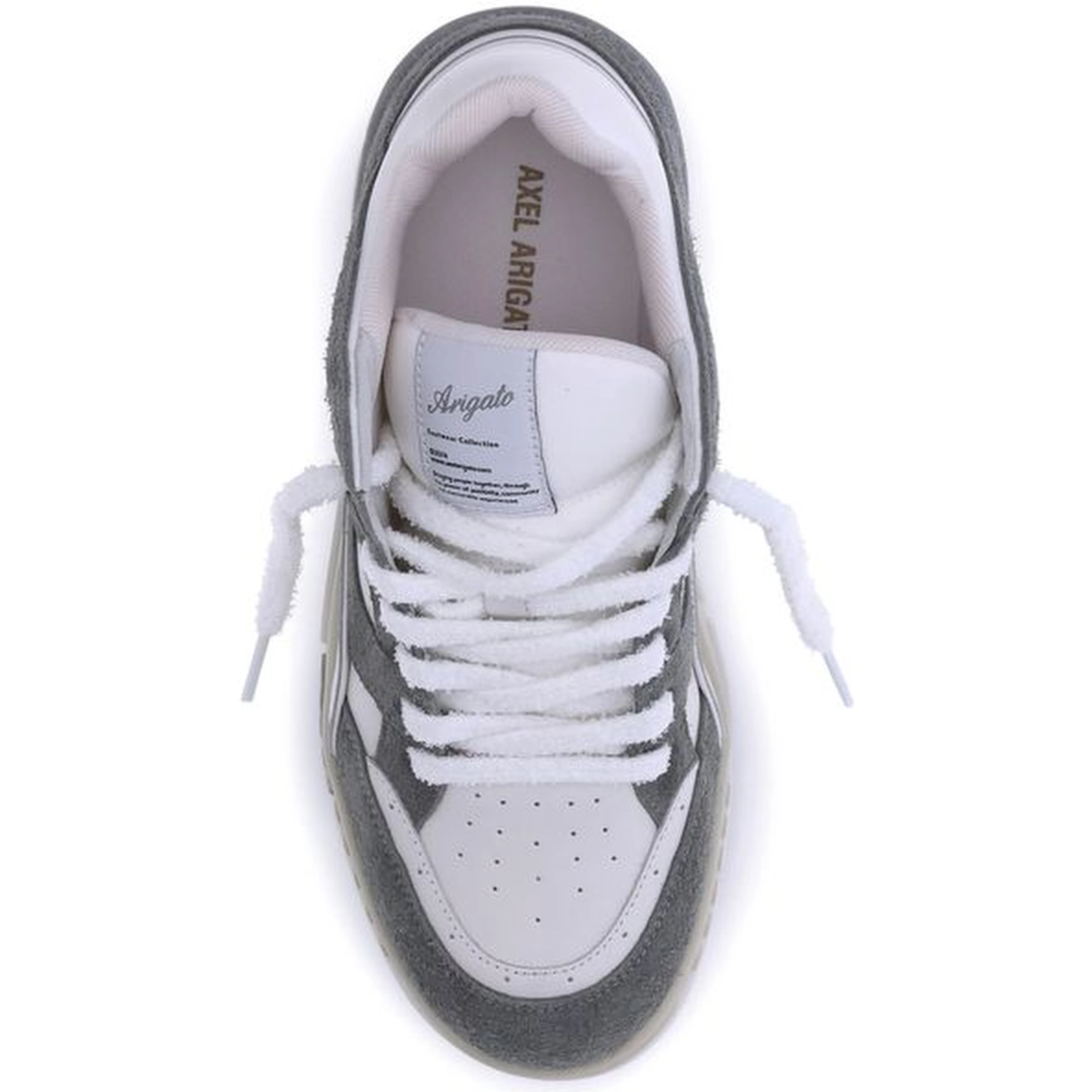 Gray Calf Leather Bos Taurus Athletic Sneakers