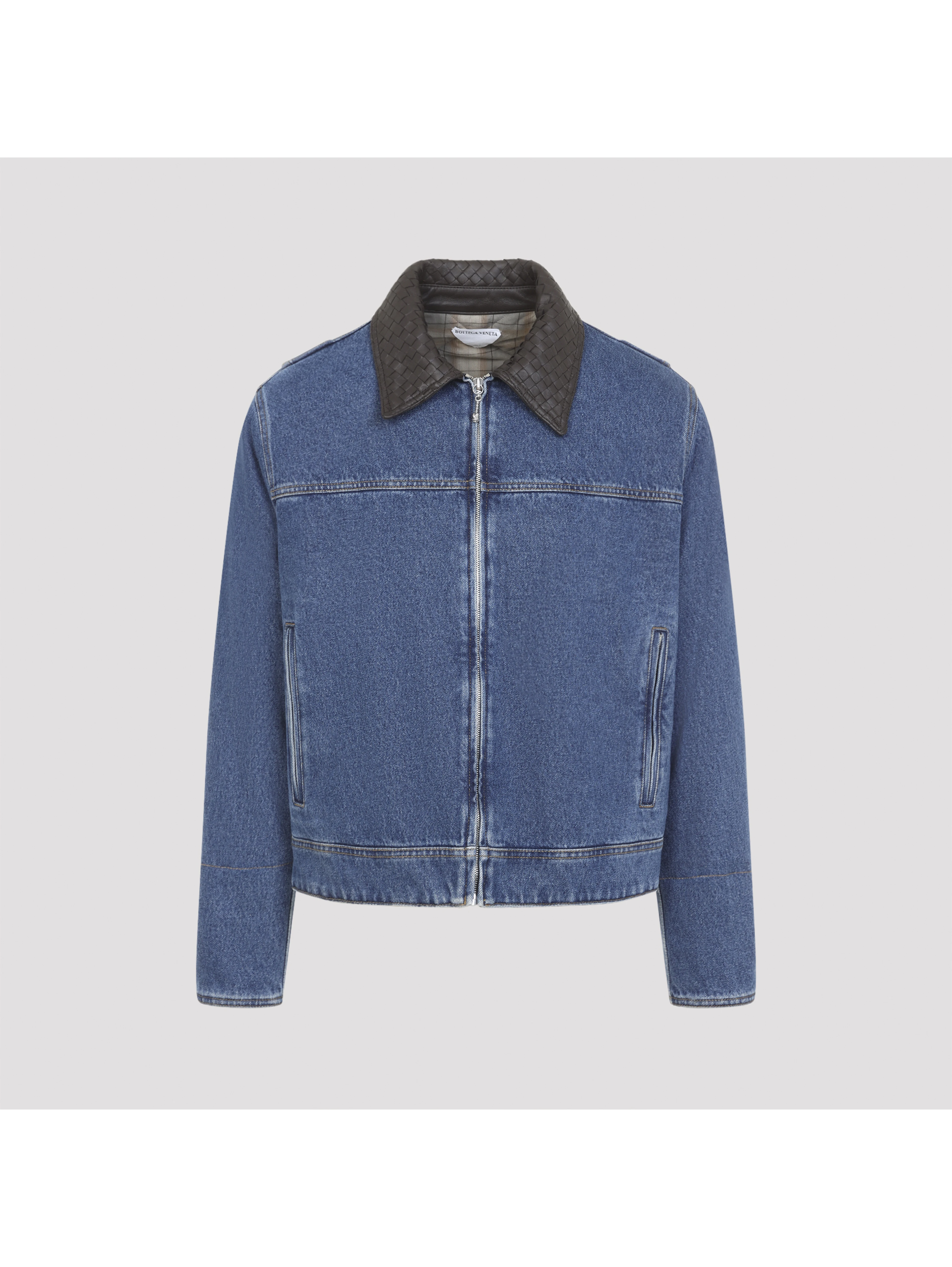 DENIM JACKET INTRECCIO COLLAR