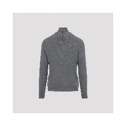 WAFFLE HALF ZIP TURTLENECK