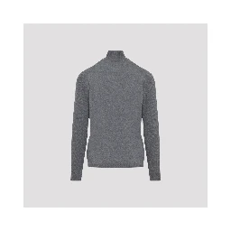 WAFFLE HALF ZIP TURTLENECK