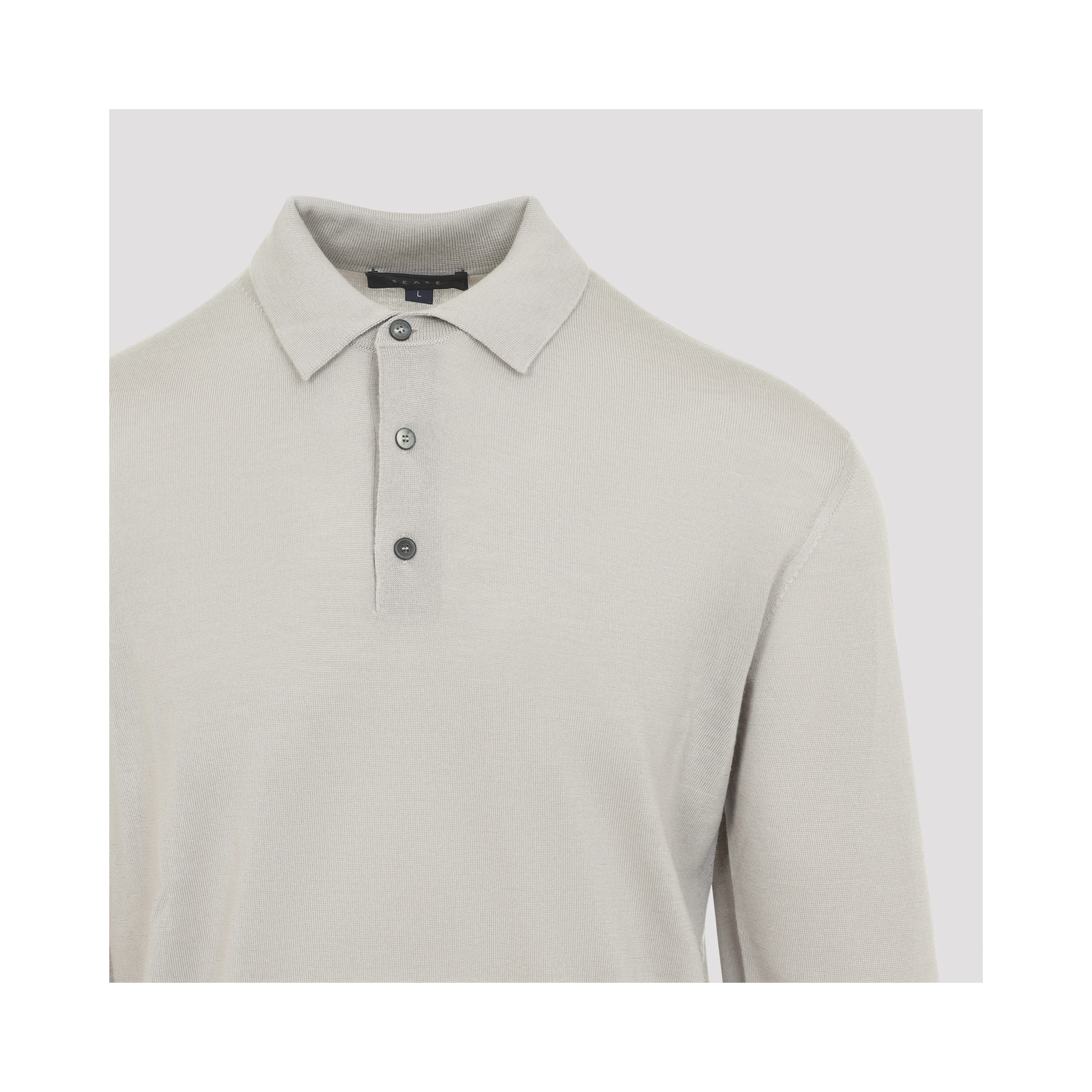 FINE KNIT POLO NECK