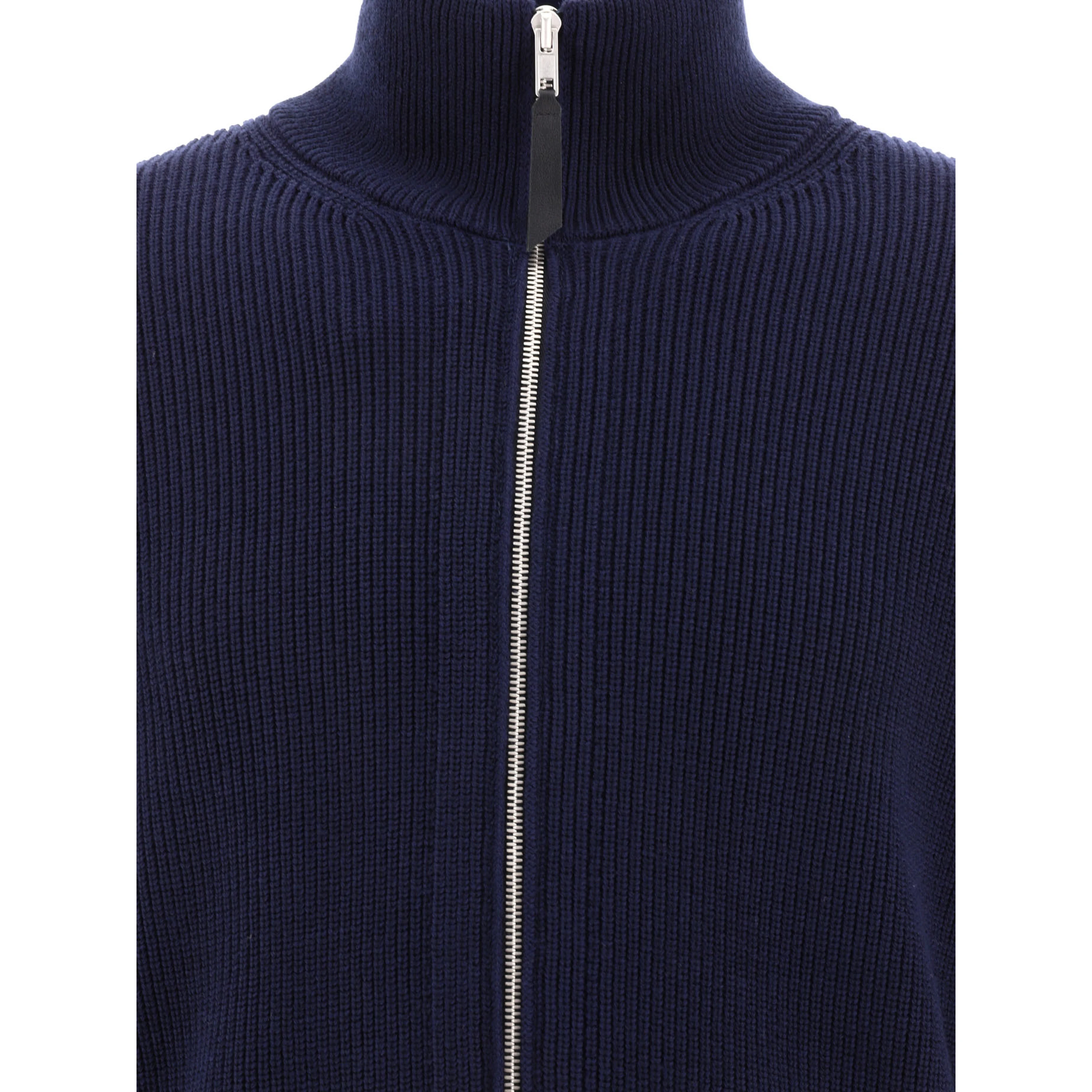 Cotton and wool zippered malgione