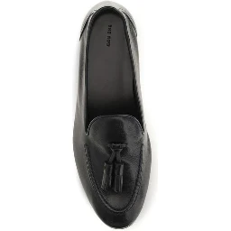 Black Calf Leather Bos Taurus Slip-On Loafers