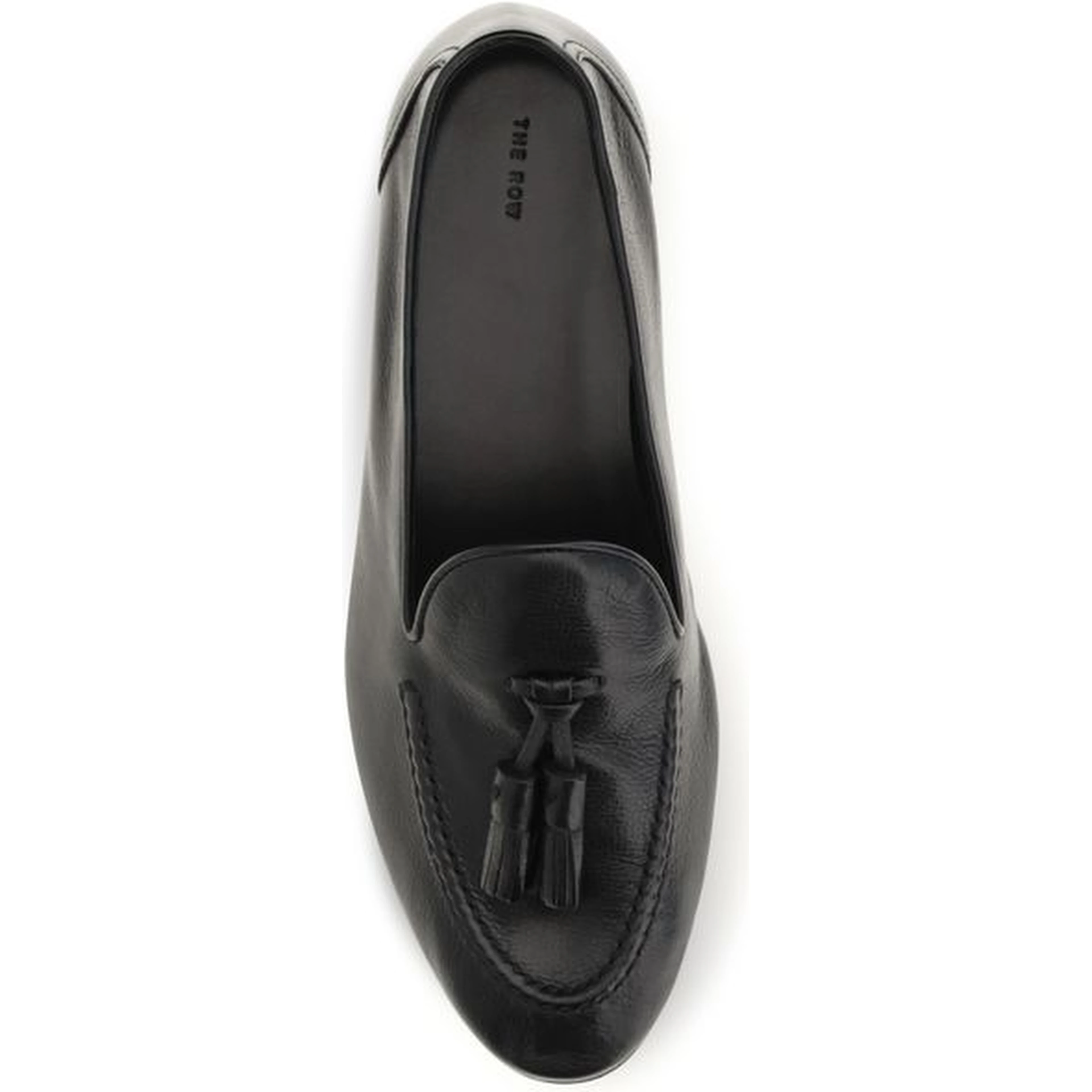 Black Calf Leather Bos Taurus Slip-On Loafers
