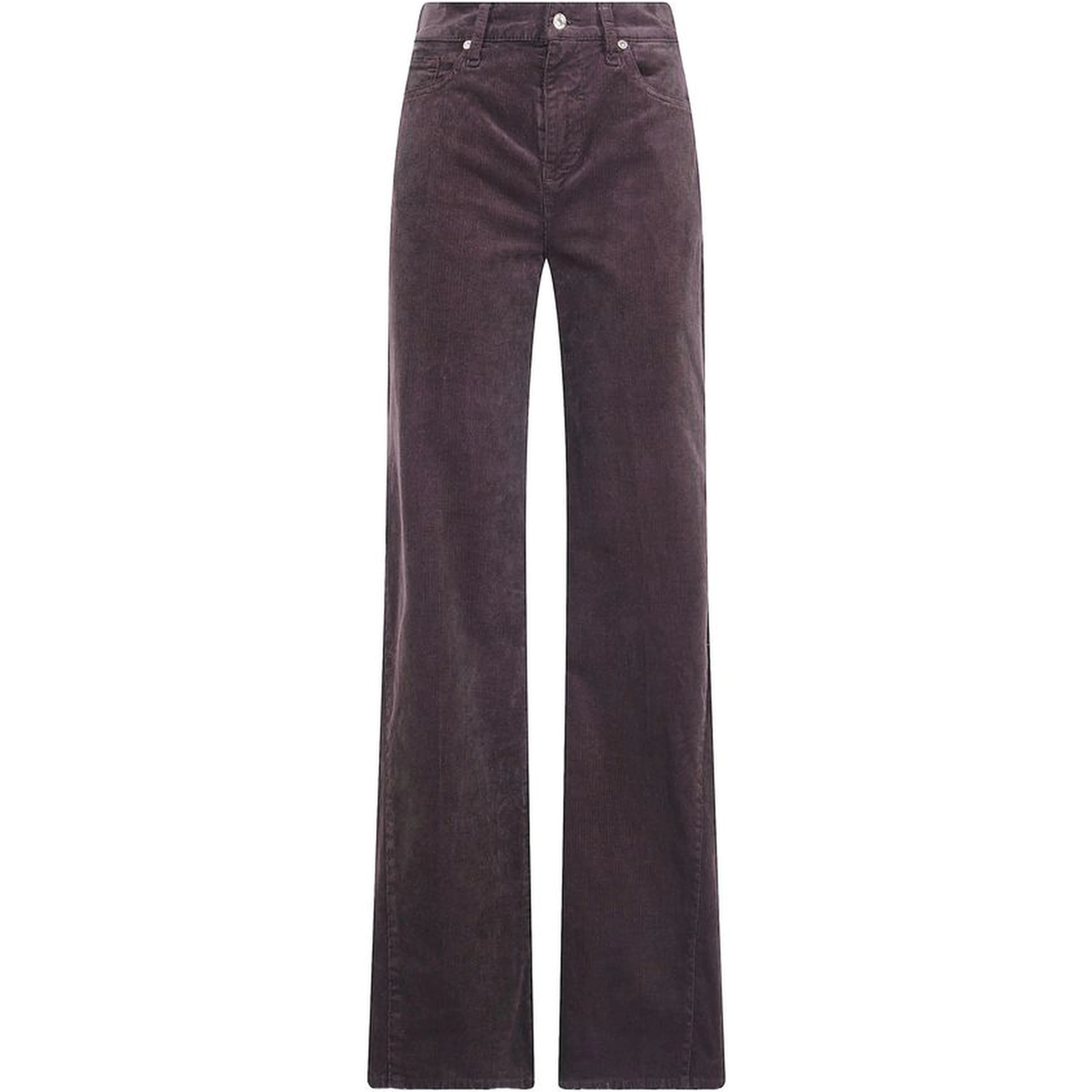 Brown Cotton Casual Pants