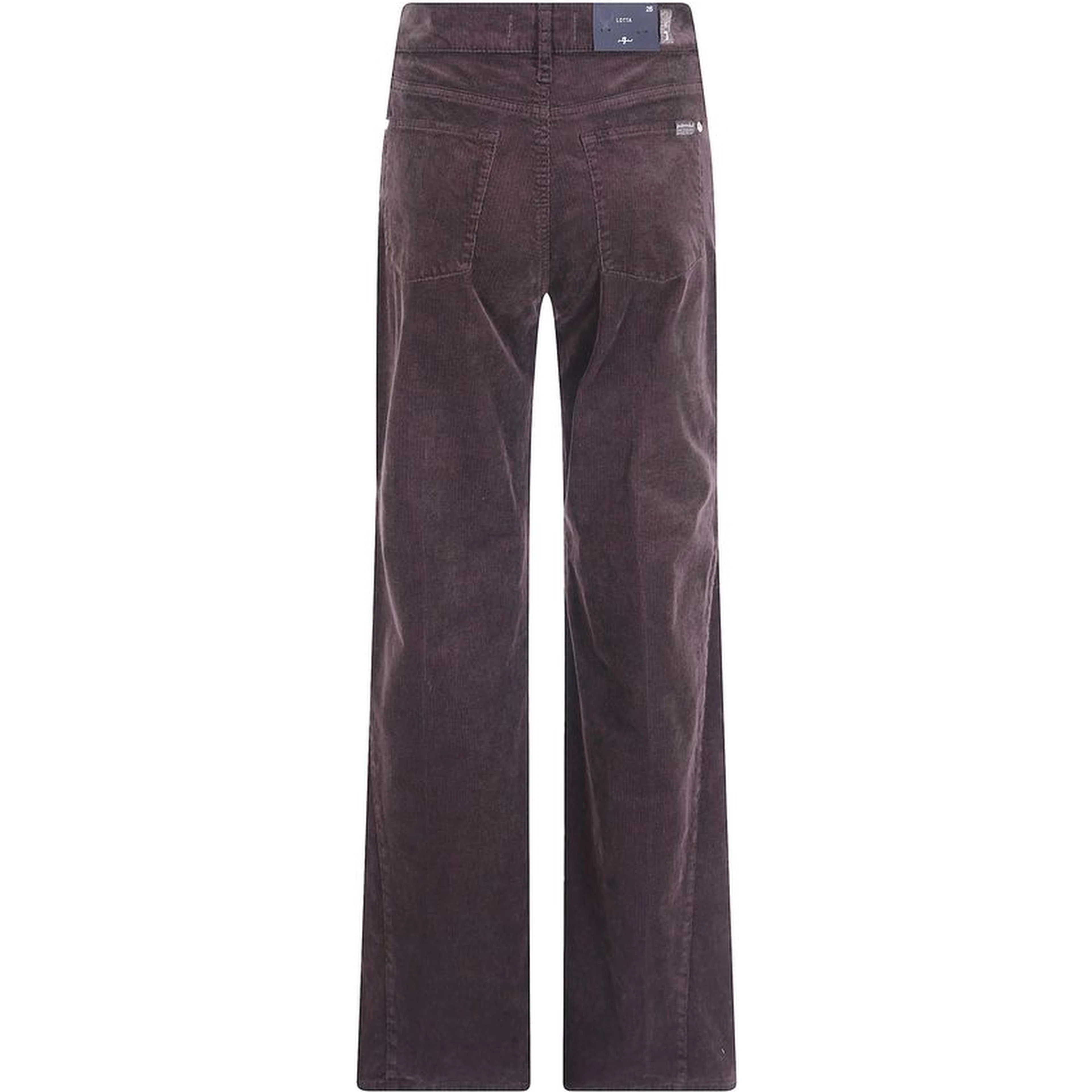 Brown Cotton Casual Pants