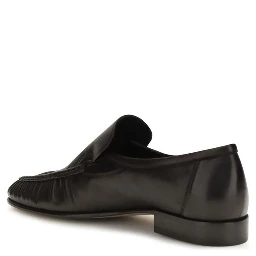 Brown Suede Leather Slip-On Loafers