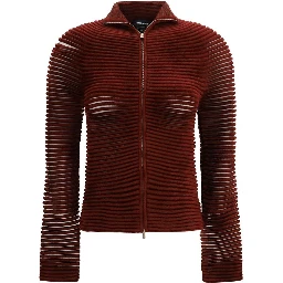 Bordeaux Viscose Cardigan
