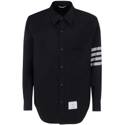 Blue Wool Oves Aries Dress Shirt