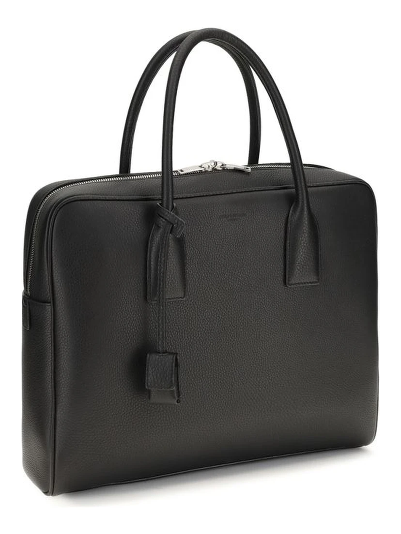 Black Calf Leather Bos Taurus Handbag