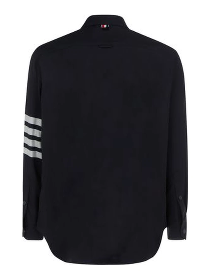 Blue Wool Oves Aries Dress Shirt