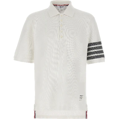 White Cotton Polo Shirt