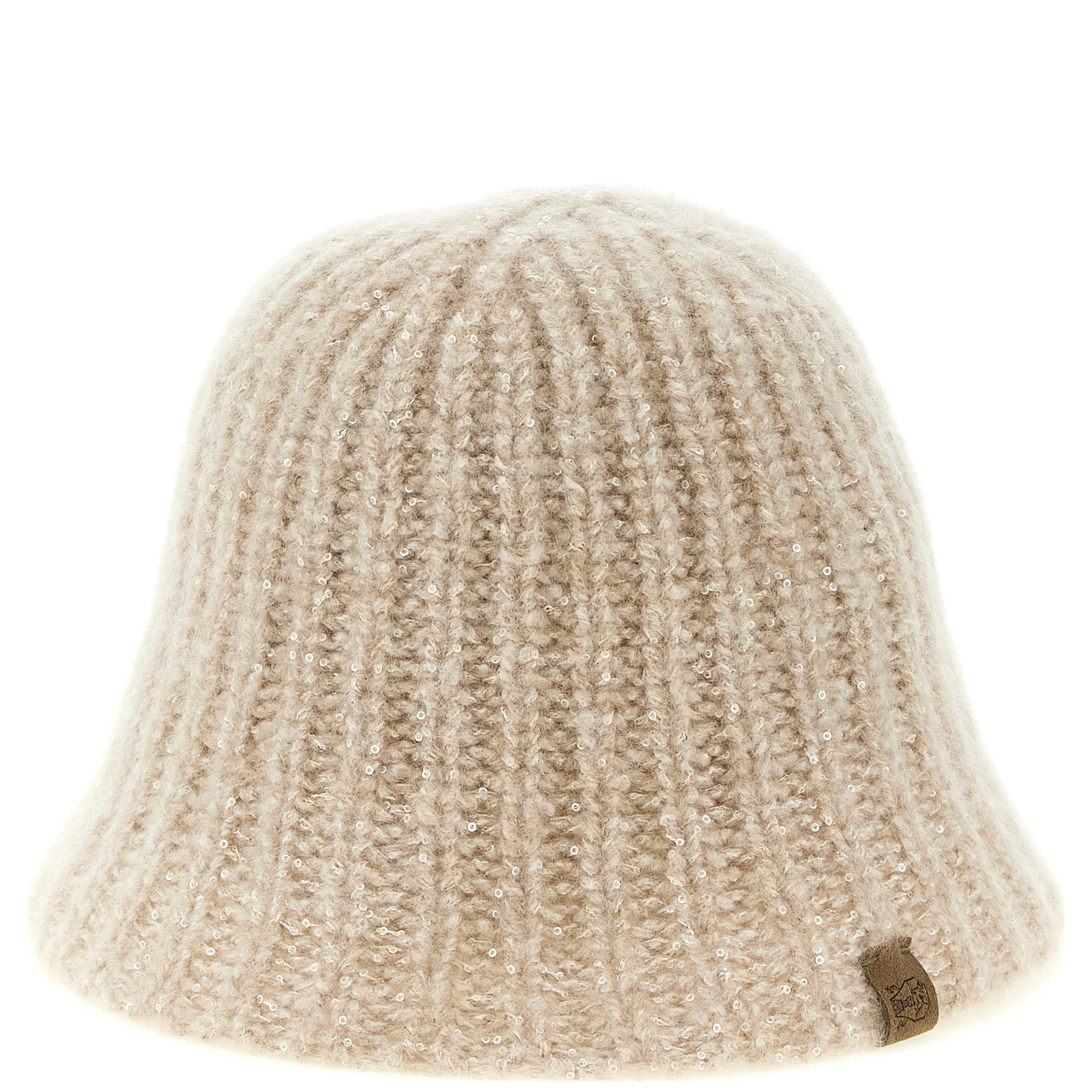 Beige Cashmere Bucket Hat