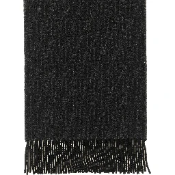 Black Wool Foulard