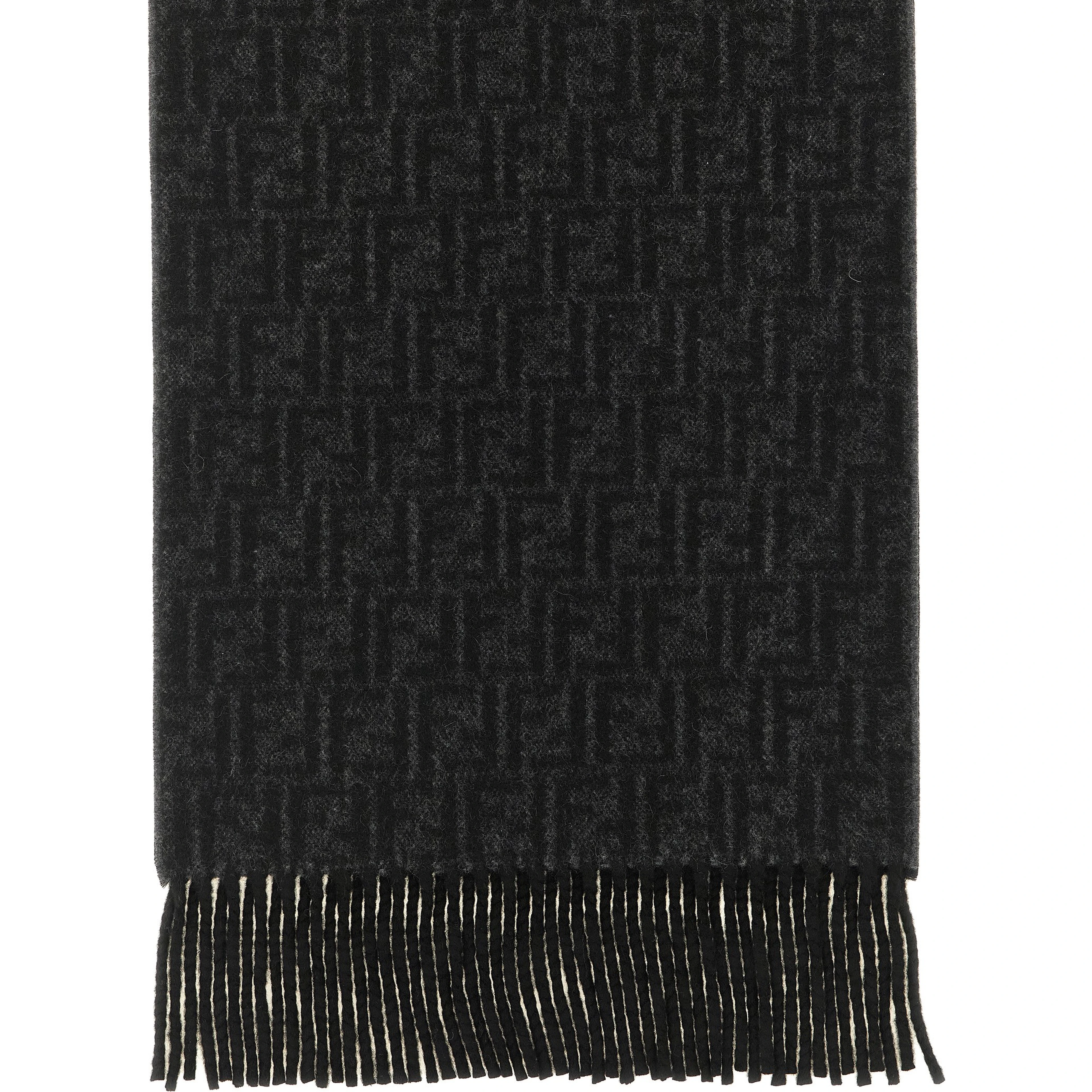 Black Wool Foulard