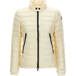White Polyamide Full-Length Jacket