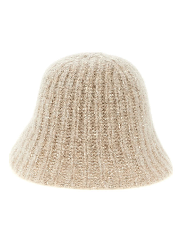 Beige Cashmere Bucket Hat alternative