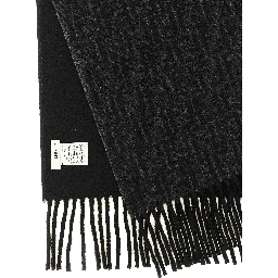 Black Wool Foulard