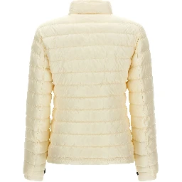 White Polyamide Full-Length Jacket