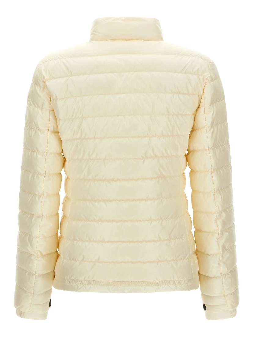 White Polyamide Full-Length Jacket