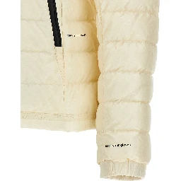 White Polyamide Full-Length Jacket