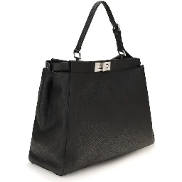 Black Calf Leather Bos Taurus Shoulder Bag