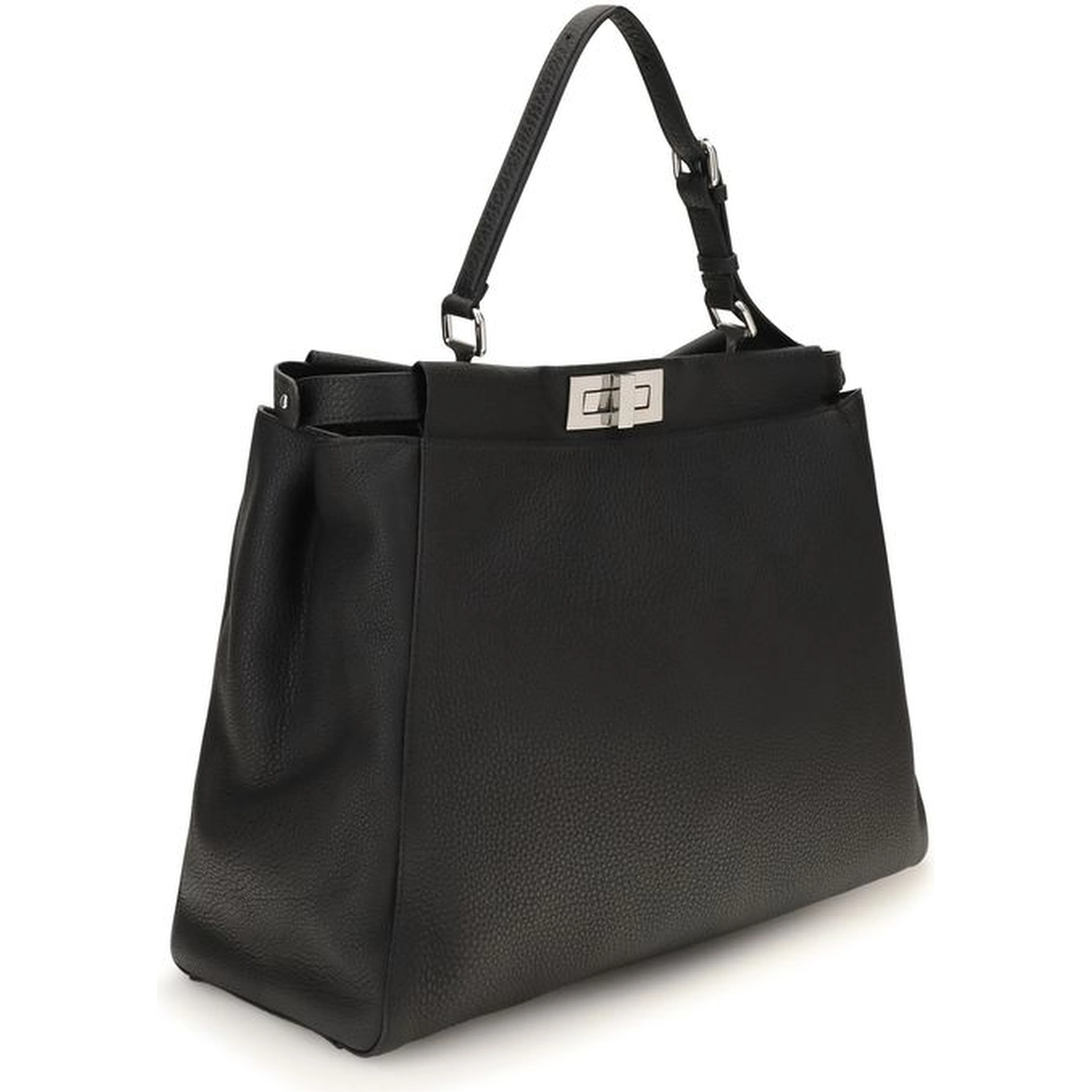 Black Calf Leather Bos Taurus Shoulder Bag
