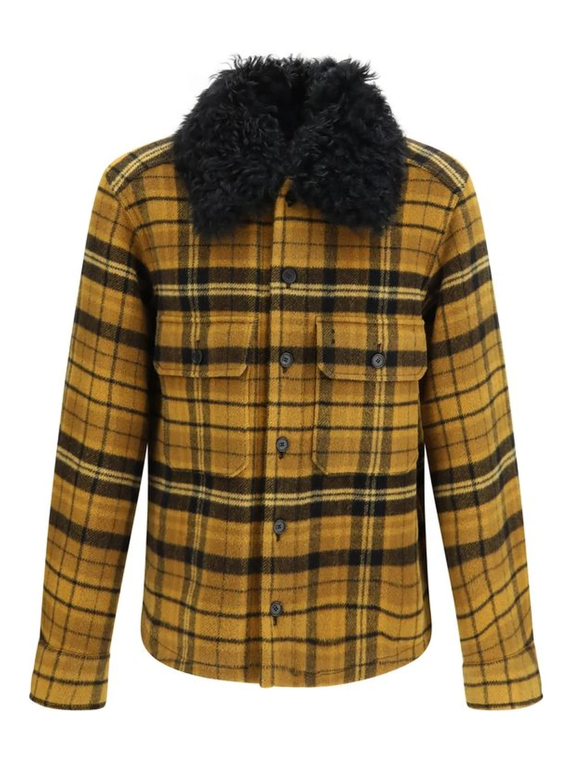 Multicolor Wool Oves Aries Full-Length Jacket