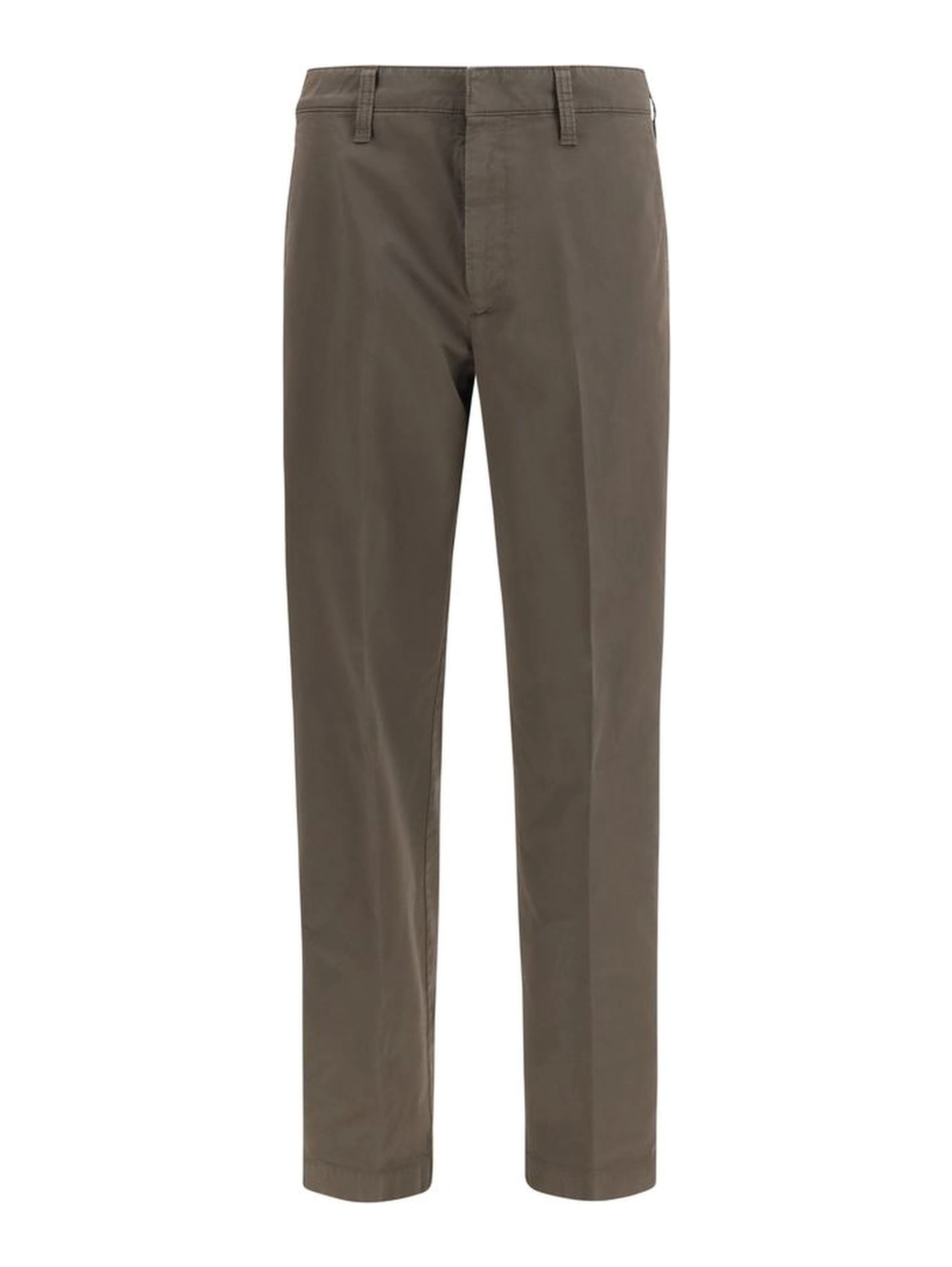 Brown Cotton Cargo Pants