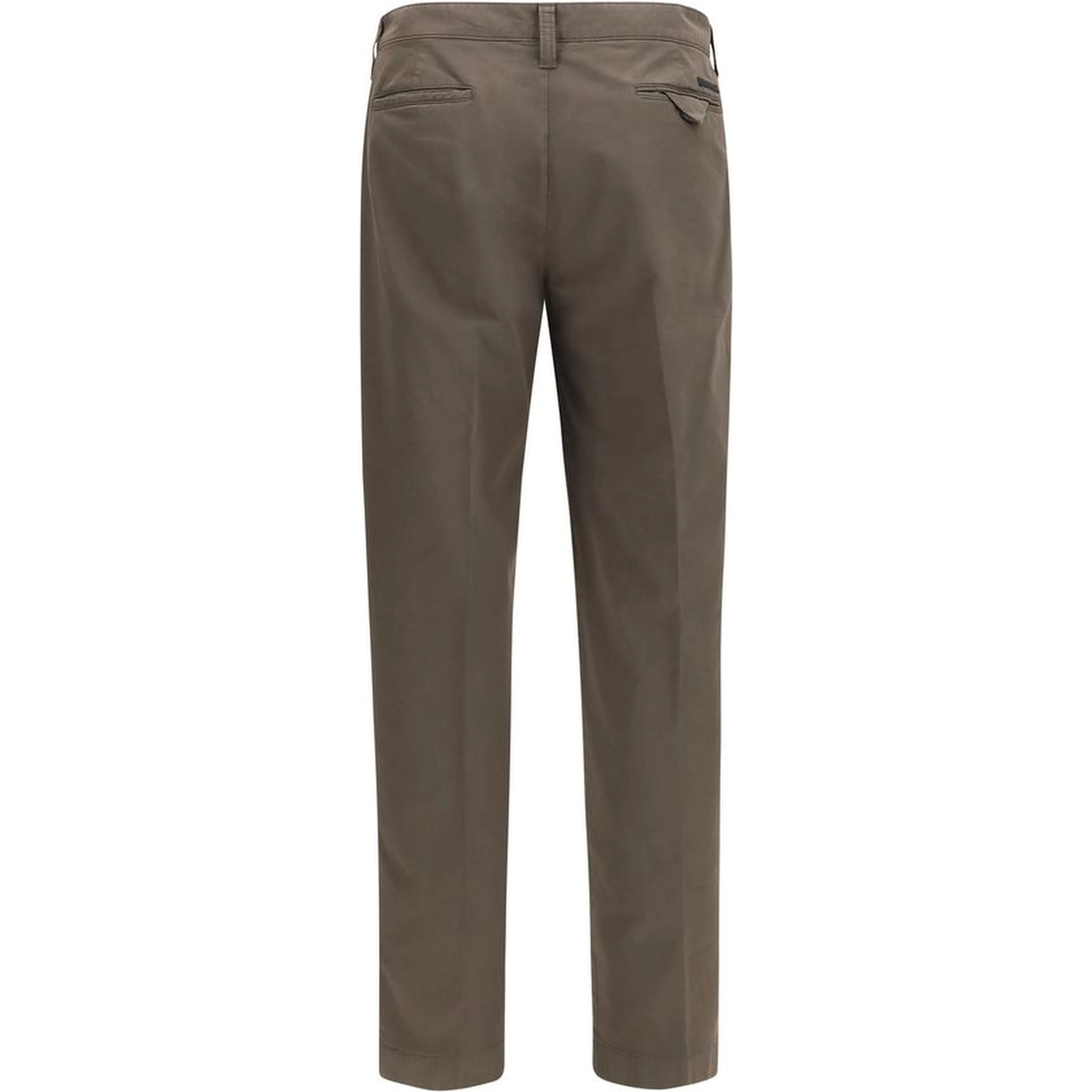 Brown Cotton Cargo Pants