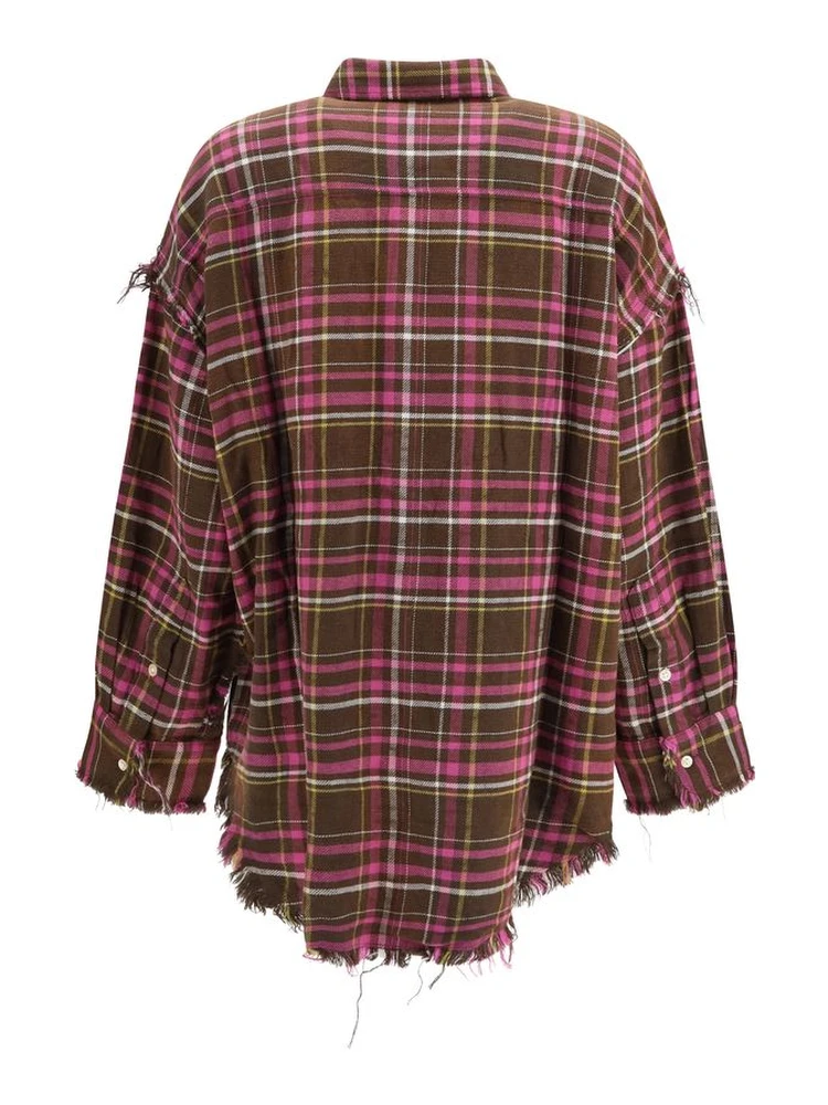 Brown Cotton Pattern Shirt alternative