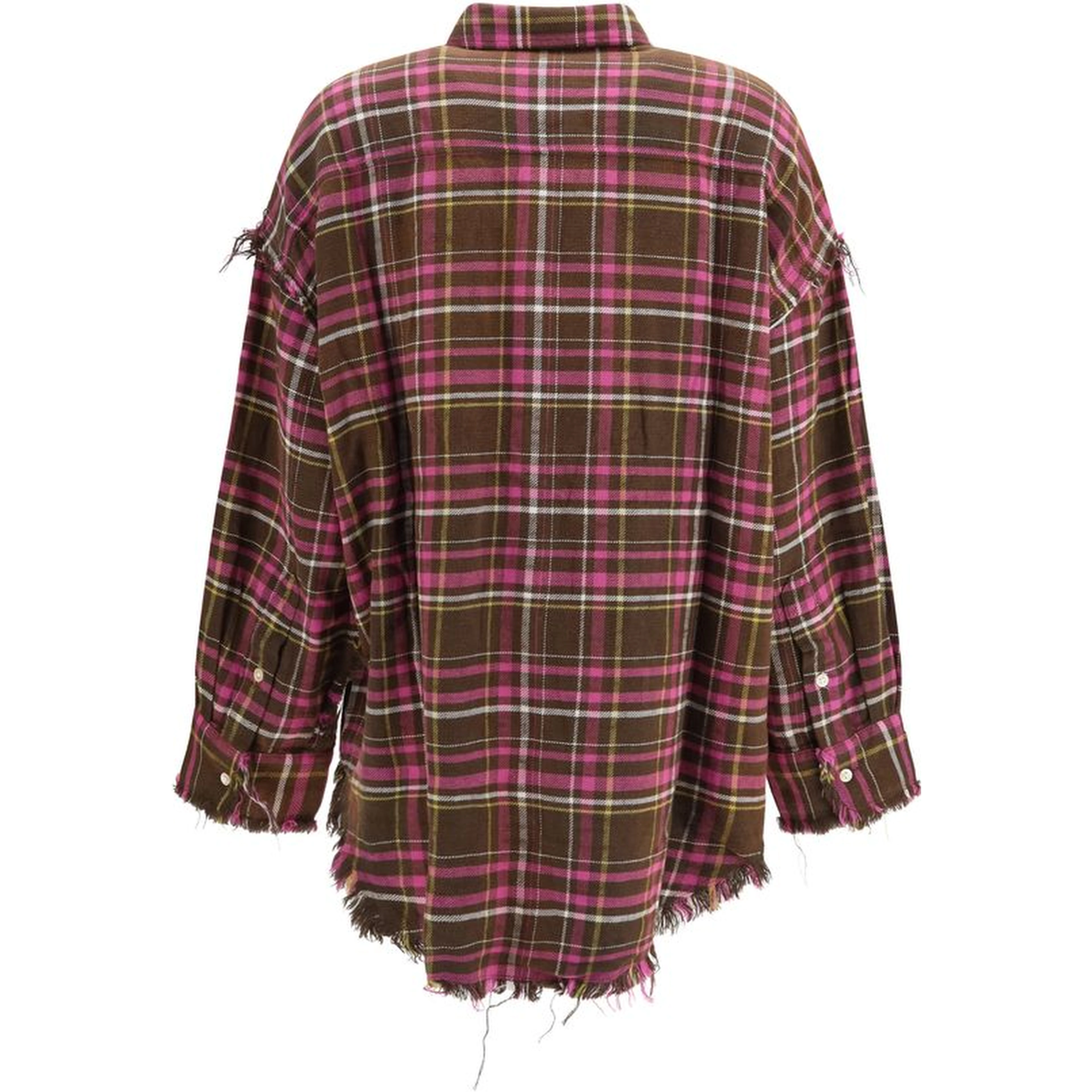 Brown Cotton Pattern Shirt