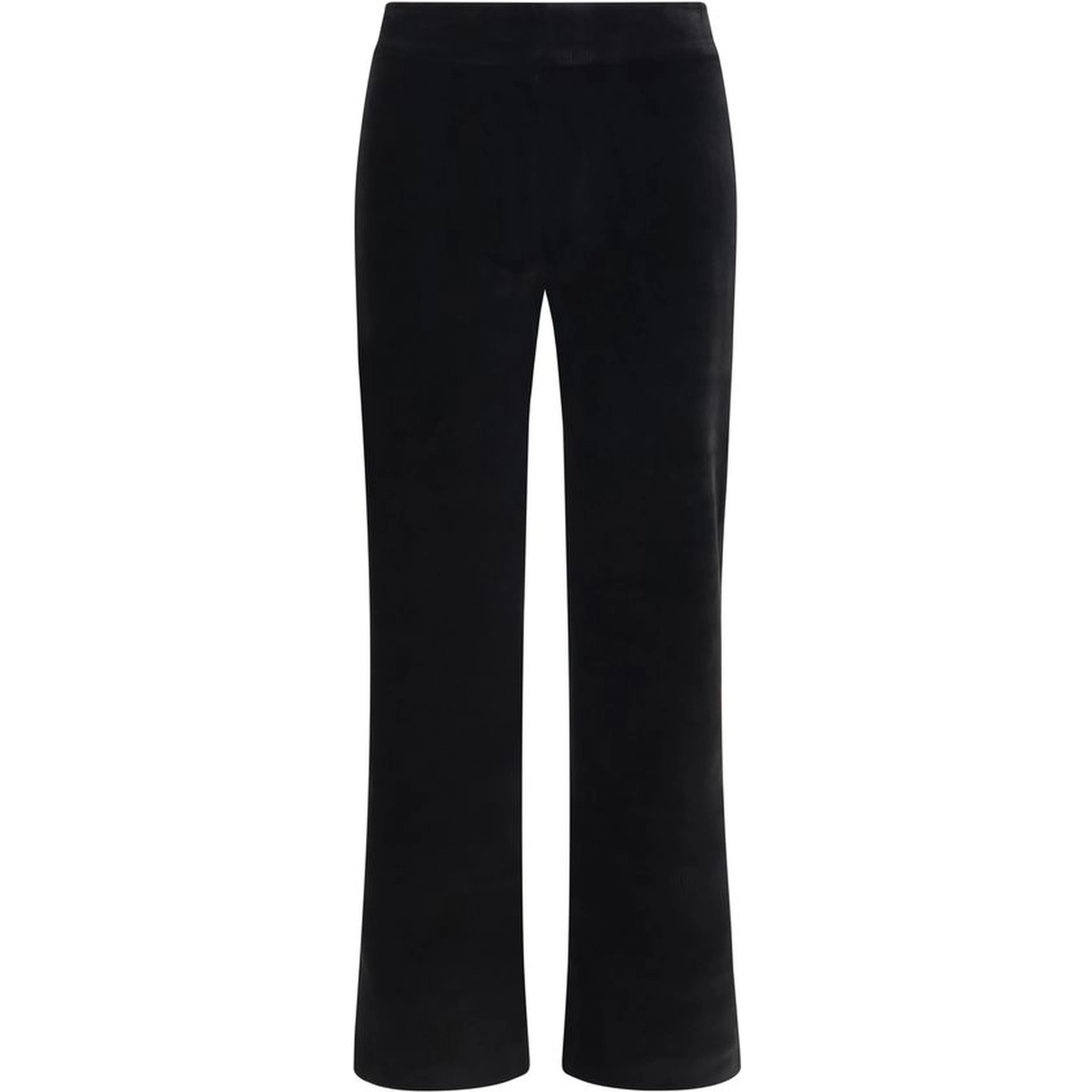 Black Cotton Flared Pants